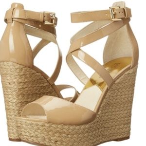 MICHAEL KORS Gabriella Wedge Sandal, Nude